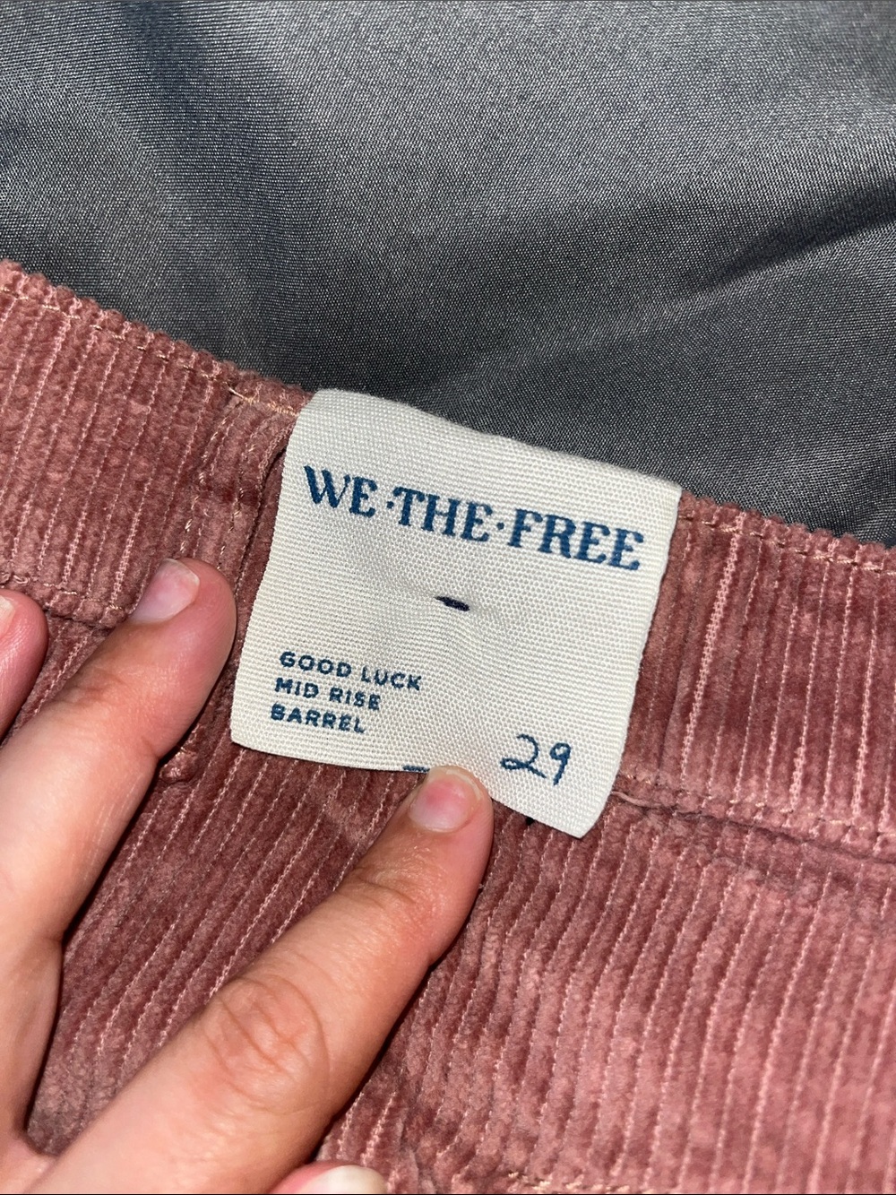 We The Free Corduroy Pants in Mauve Pink - Picture 5 of 5
